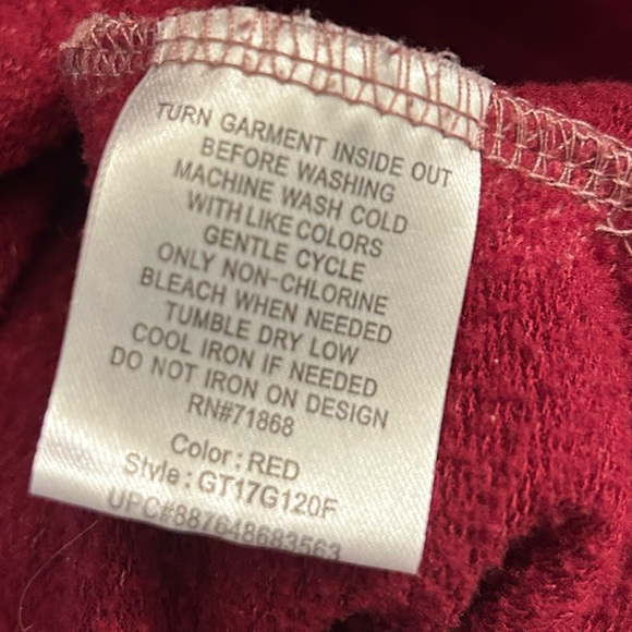 Mickey Mouse Disney dark red distressed juniors lightweight sweatshirt XL hoodie - Picture 9 of 12